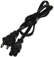 Monoprice 107671 3' 18AWG Figure 8 Shape AC Power Cord Cable without Polarized C-7/1-15P, Black