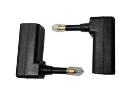Lemeng 2-Pack Digital Fiber Optic Toslink Right Angle 90 Degree Female to 3.5 mm Mini Male Optical Audio Connector...