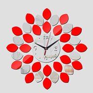 Fashion Clock Wall Clocks Watch Diy 3d Acrylic Mirror sticker Home Decoration N2