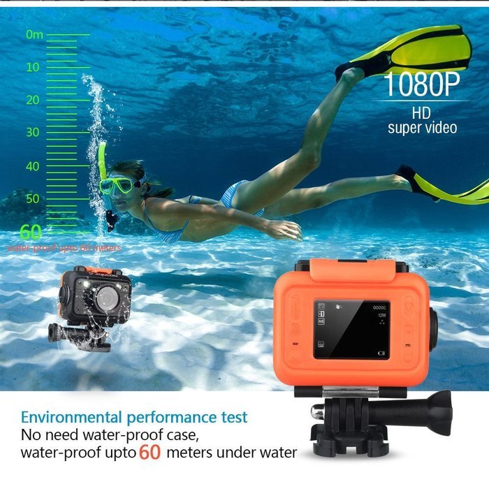 LADEY Waterproof 30M Sports 4K 24FPS HD Action Camera DV Video Recorder 2.0" LTPS LCD WIFI Reomote Control 1080P... N14