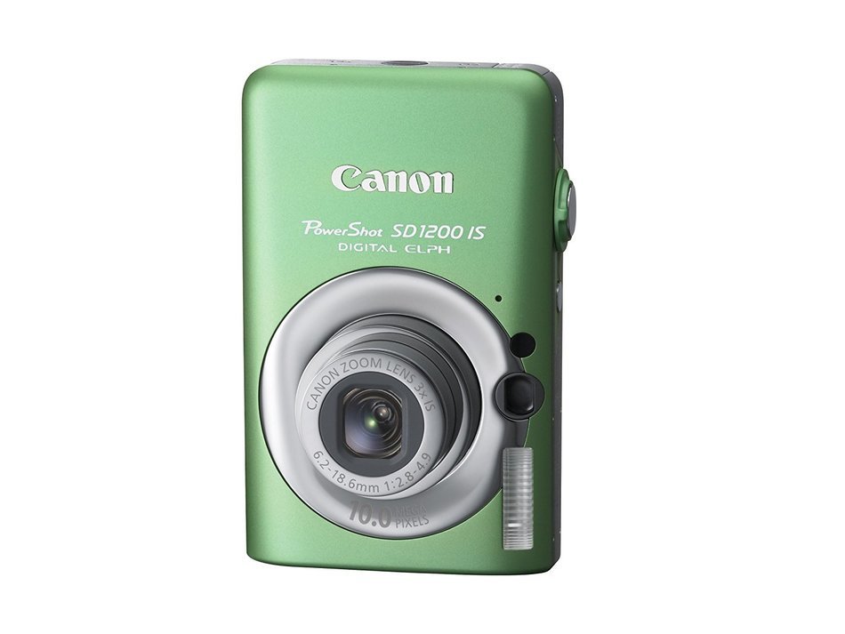 Canon PowerShot SD1200IS 10 MP Digital Camera with 3x Optical Image Stabilized Zoom and 2.5-inch LCD (Green) N6