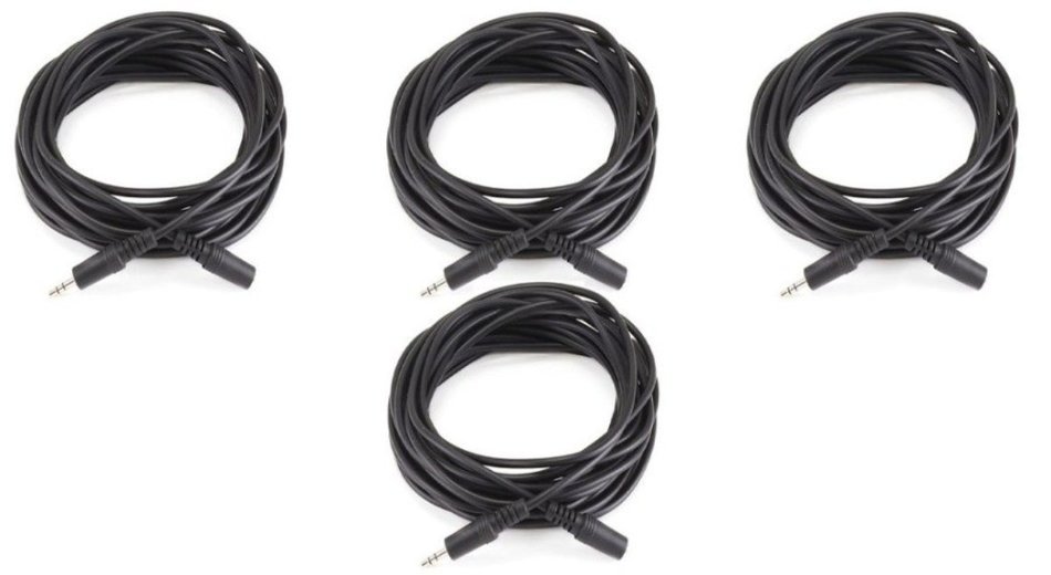 Monoprice 100647 50' 3.5mm Stereo Plug/Plug M/M Cable, Black N27