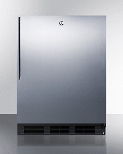 Summit AL752LBLBISSHV 24" Compact All-Refrigerator with 5.5 cu. ft. Capacity Adjustable Glass Shelves Automatic... N3
