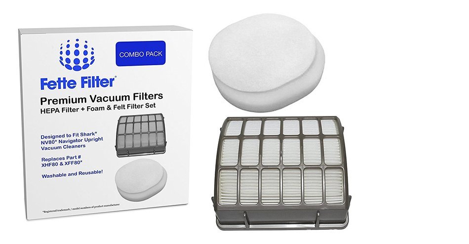 Shark NV80 HEPA Filter and Foam & Filter Kit - Part # XHF80 & XFF80