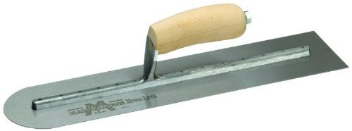 MARSHALLTOWN The Premier Line MXS20RE 20-Inch by 4-Inch Finishing Trowel Round Front End with Curved Wood Handle...