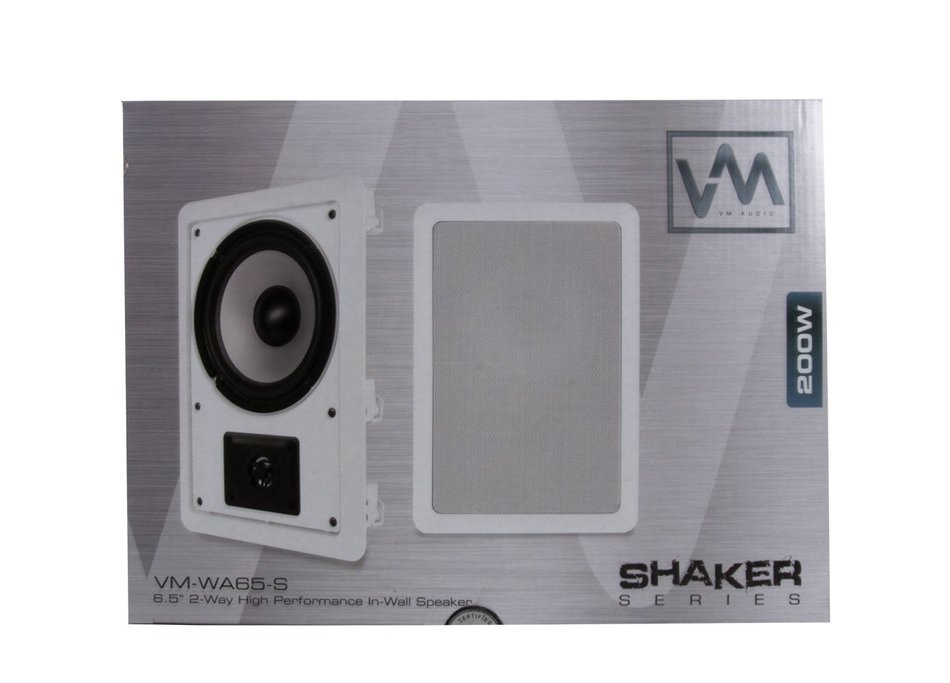 VM Audio 8" 175W 2-Way In-Wall Surround Speaker (Single) | VM-WA65-S N7