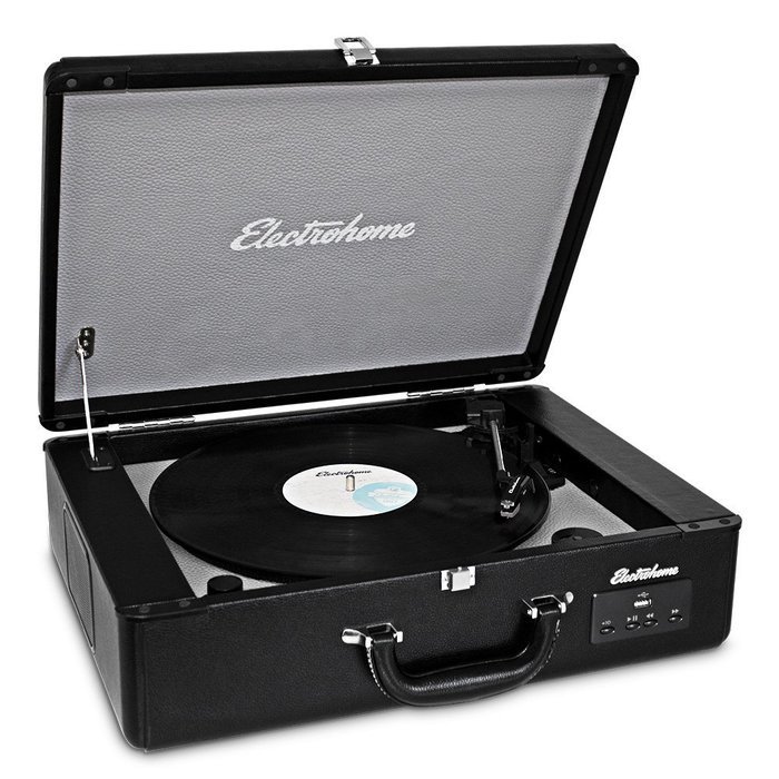 Electrohome Archer Vinyl Record Player Classic Turntable Stereo System with Built-in Speakers, USB for MP3s, Headphone... N12