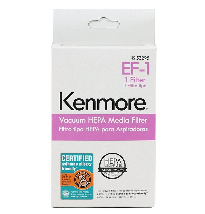 Kenmore (OEM) EF-1 Replacement HEPA Vacuum Media Filter, 52395