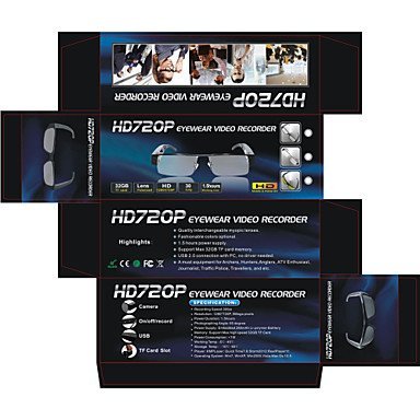 admomon NEW HOT Sport Camera HD 720P Mini DVR Sunglasses Transparent Lense Video Camera for Action N7