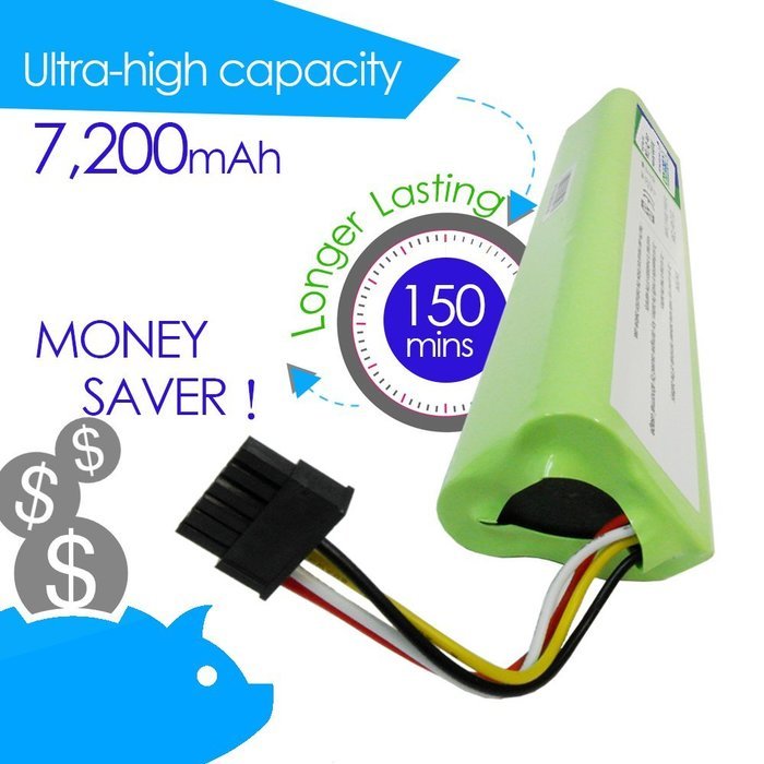 CyberTech High Capacity 7200 mAh Lithium Ion Battery for Neato Botvac Series 70e 75 80 85 and Botvac D Series... N3
