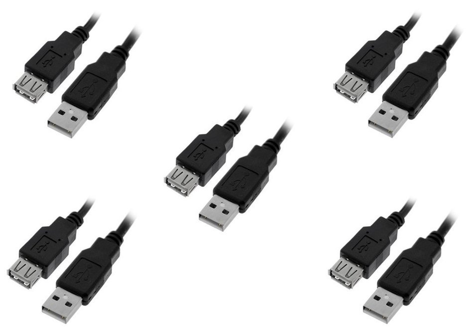 C&E 10 Pack USB 2.0 Extension Cable 15 Feet CNE460272 N14