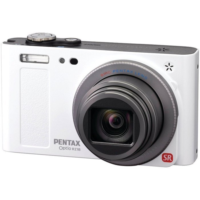 Pentax Optio RZ-18 16 MP Digital Camera with 18x Optical Zoom - White N2