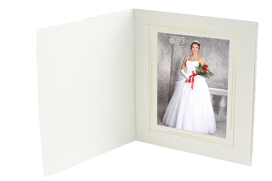 Tyndell White T-40 Photo Folder 6x8 (25 Pack) N2