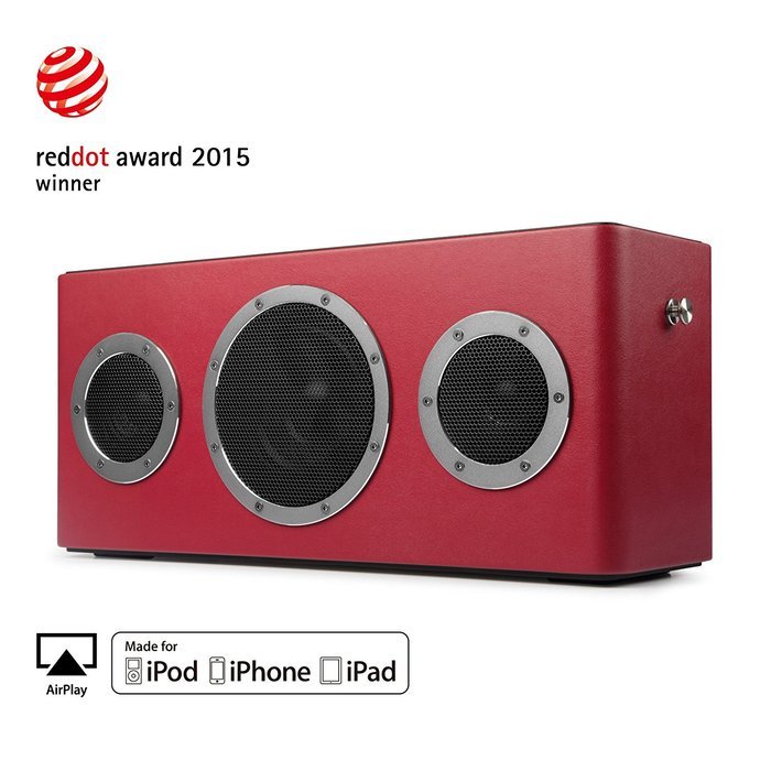 [Apple MFI Certified] GGMM M4 Leather Wireless Wi-Fi/Bluetooth/Multi-Room Play Speaker w/Rechargeable Battery... N26