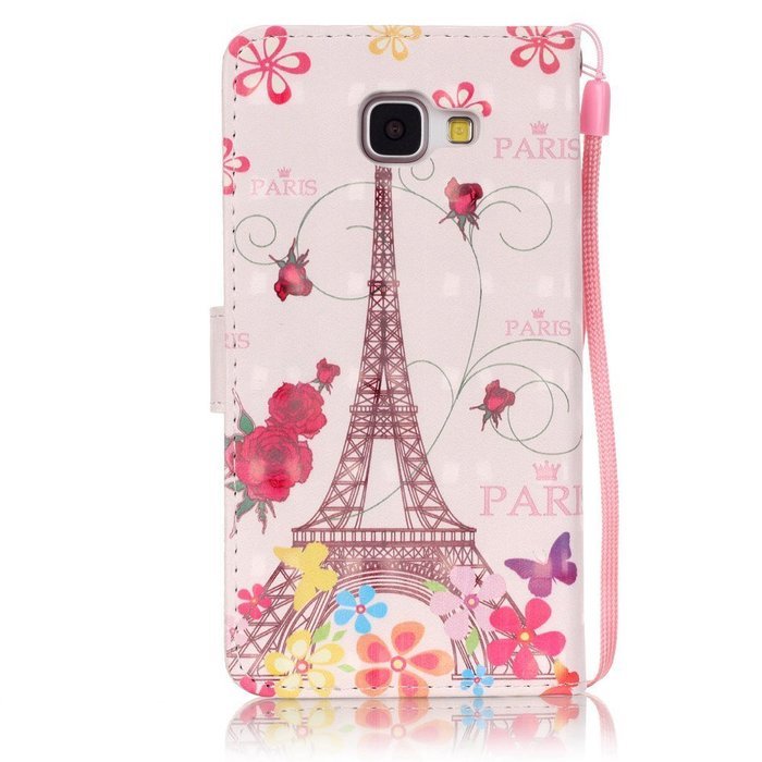 Galaxy A5 2016 Case,ikasus Shiny Glitter Diamond Colorful Art Painting PU Leather Flip Wallet Pouch Stand Credit... N5