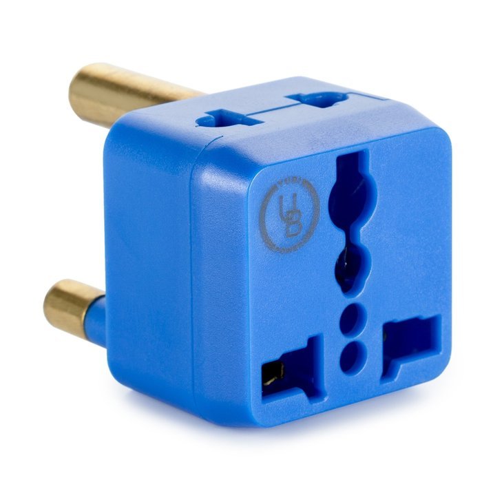 Yubi Power 2 in 1 Universal Travel Adapter with 2 Universal Outlets - Built in Surge Protector - 5 Pack - Black... N16