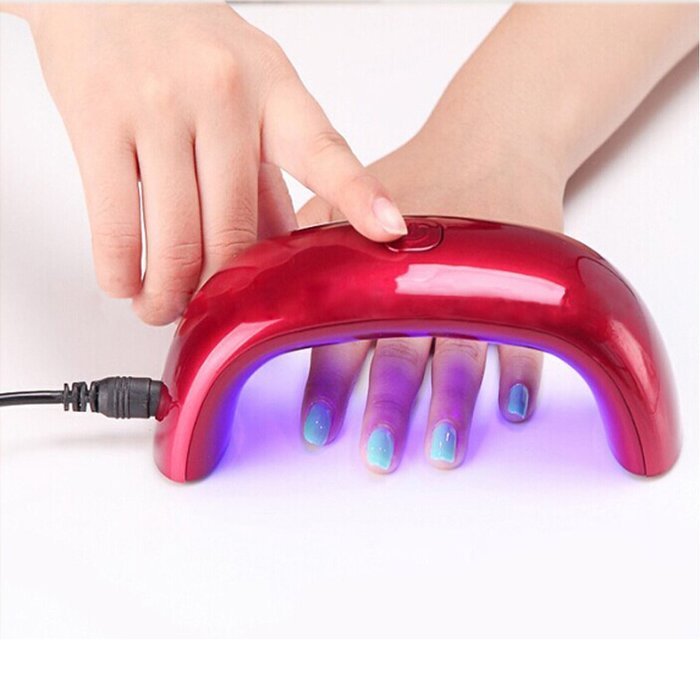 CocoFang Portable 9W Nail Polish LED Light Lamp Gel Nail Polish Dryer Manicure Machine Fast Curing Shellac Nail...