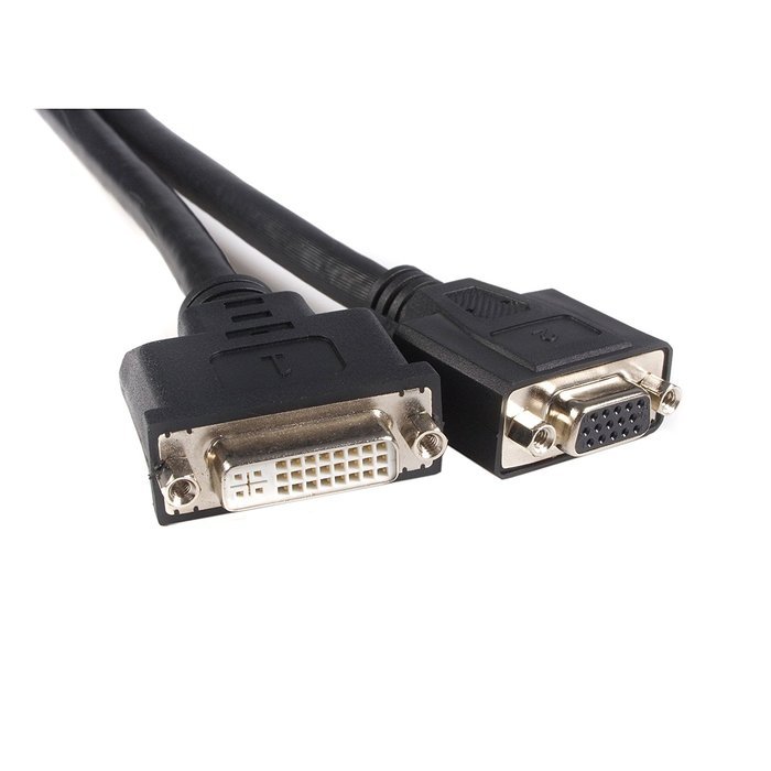 StarTech.com 8-Inch LFH 59 Male to Female DVI I VGA DMS 59 Cable (DMSDVIVGA1)