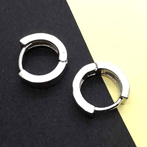 Fashion Jewelry Men Women 925 Sterling Silver Ear Stud Hoop Earrings N2
