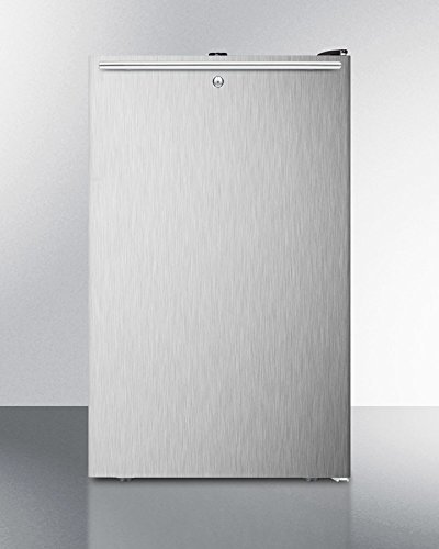 Summit FS408BLSSHV 20" Medically Approved Upright Freezer with 2.8 cu. ft. Capacity Fully Finished Black Cabinet... N3