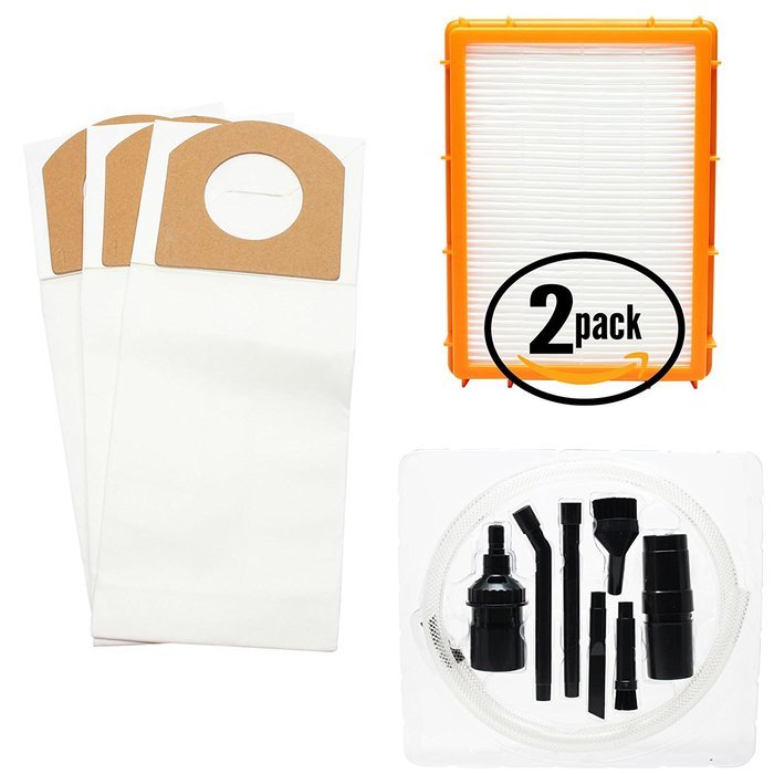 3 Replacement Eureka 4870G Vacuum Bags & 2 HEPA Filter with 7-Piece Micro Vacuum Attachment Kit - Compatible Eureka...