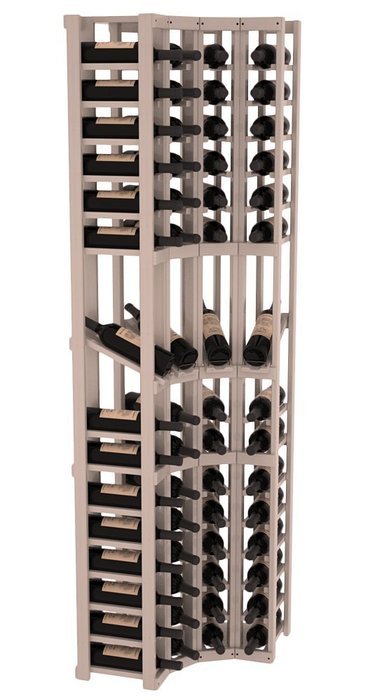 Wine Racks America Ponderosa Pine 4 Column Display Corner Cellar Kit. 13 Stains to Choose From! N5