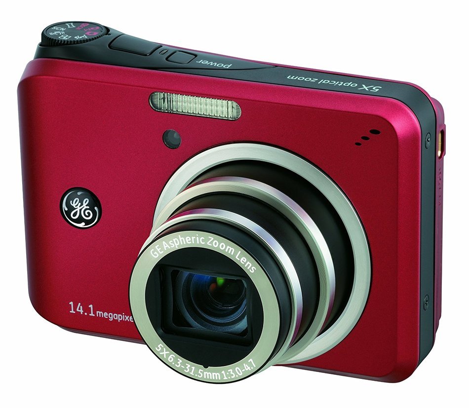 GE A1455 14MP Digital Camera with 5X Optical Zoom and 2.7-Inch LCD with Auto Brightness (Silver) N2