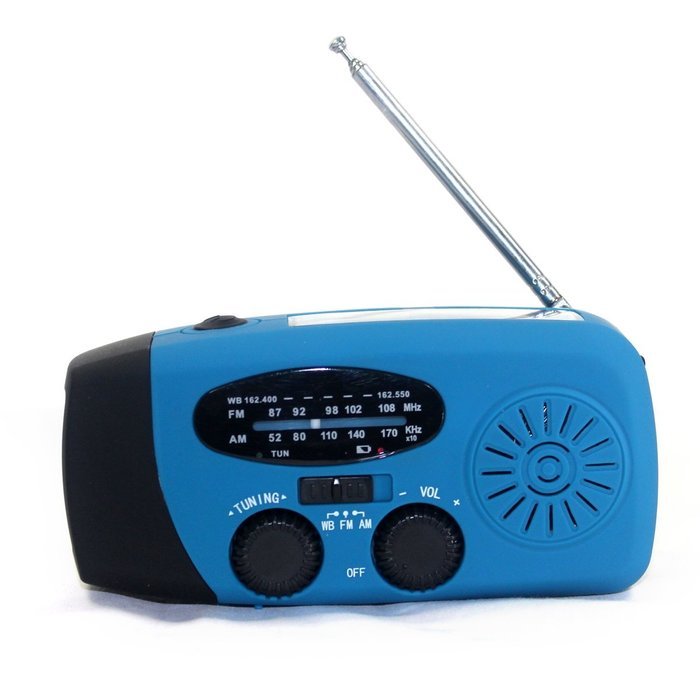 Foxnovo Portable Multi-functional Emergency SolarHand Crank DynamoUSB Powered AMFMWB NOAA Weather Radio 3-LEDs... N2