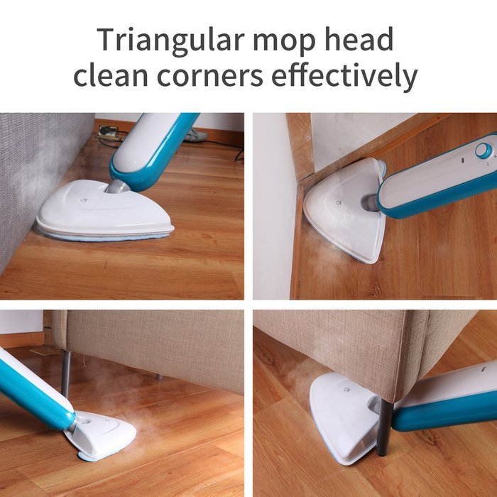 Kazoo Microfiber Steam Pocket Mop, 1000W/450ml, Blue