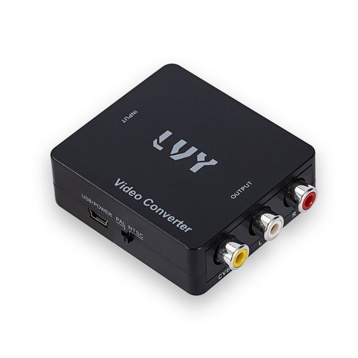 LVY Mini HDMI to AV Converter 1080p HDMI to RCA CVBS AV Composite Adapter HDMI2AV Converter support PAL/NTSC TV... N2