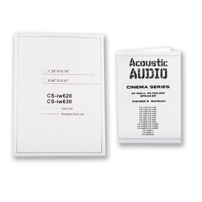 Acoustic Audio CS-IW630 In Wall 6.5" Speakers 3 Way Home Theater 5400 Watt 9 Pair Pack CS-IW630-9PR N2