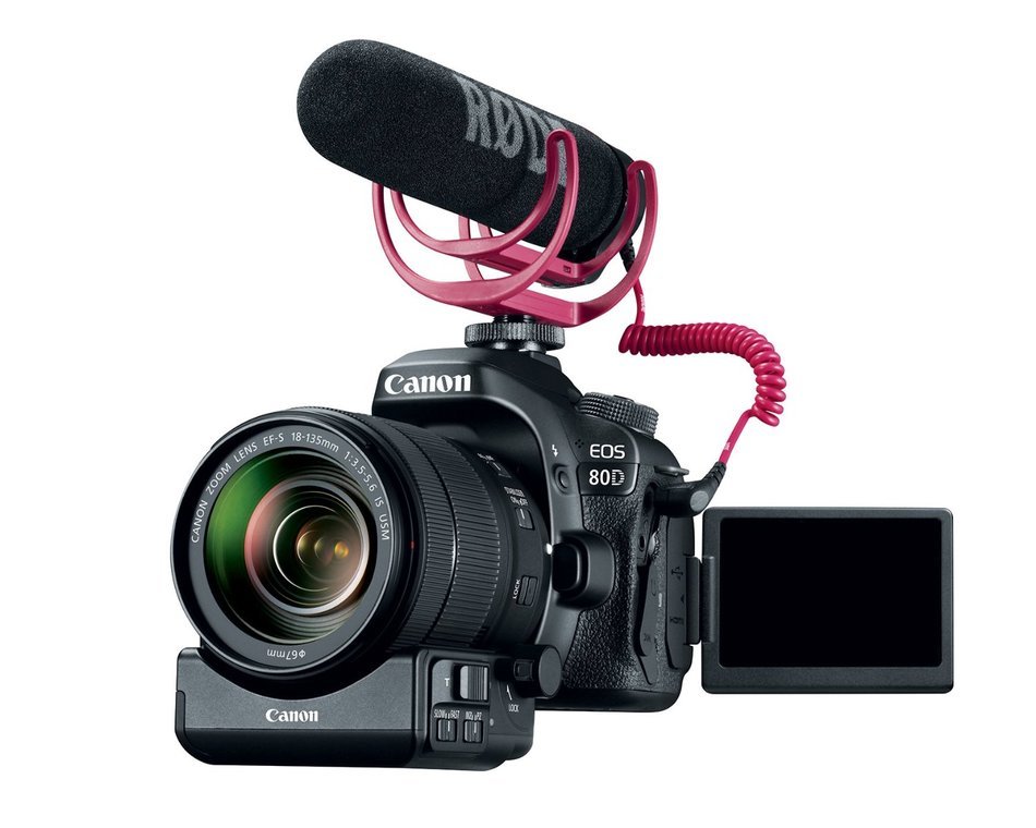 Canon EOS 80D Digital SLR Kit with EF-S 18-135mm f/3.5-5.6 IS USM and 55-250mm Lenses, 32GB Memory Card, Extra... N24