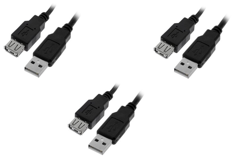 C&E 10 Pack USB 2.0 Extension Cable 15 Feet CNE460272 N17