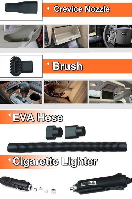 Portable Car Vacuum Cleaner- 4.5m Cable 12V 120W Wet Dry Dual-Use,Car Vacuums Handheld Automotive/Auto Vacuums... N2