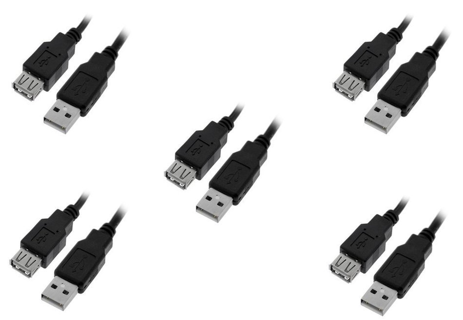 C&E 10 Pack USB 2.0 Extension Cable 15 Feet CNE460272 N18