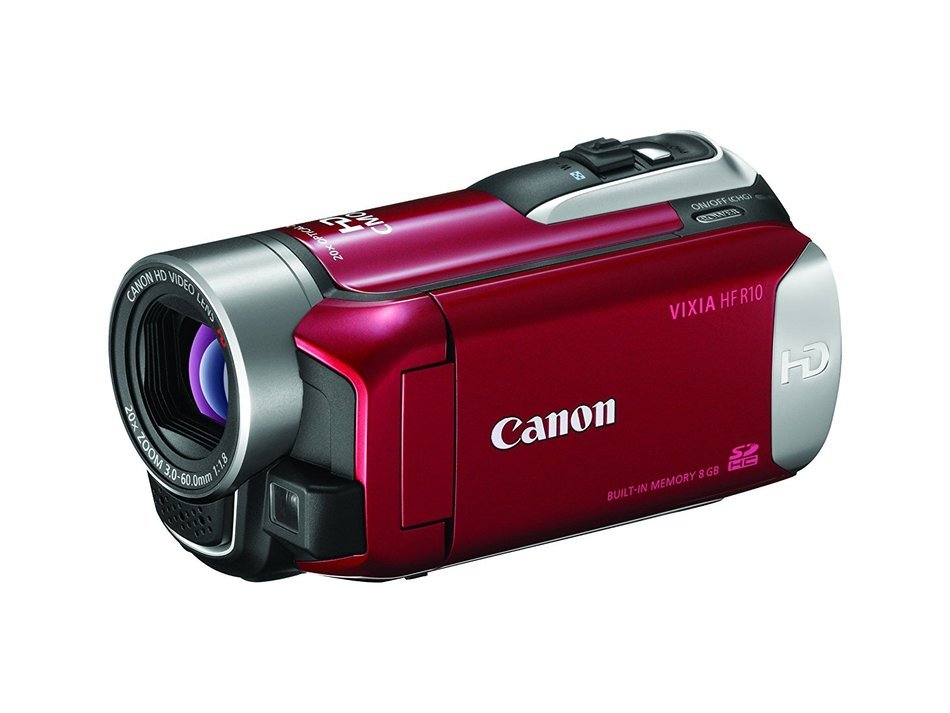 Canon VIXIA HF R10 Full HD Camcorder w/8GB Flash Memory (Red) (Discontinued by Manufacturer) N3