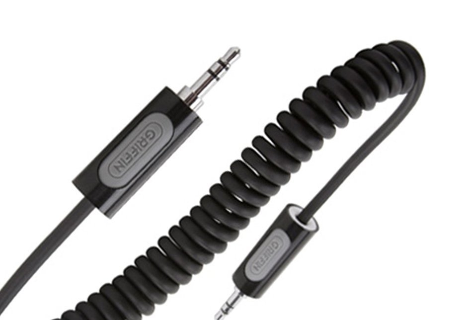 Griffin Technology GC17055 Auxiliary Audio Cable - Coiled - 2010 Packaging N3