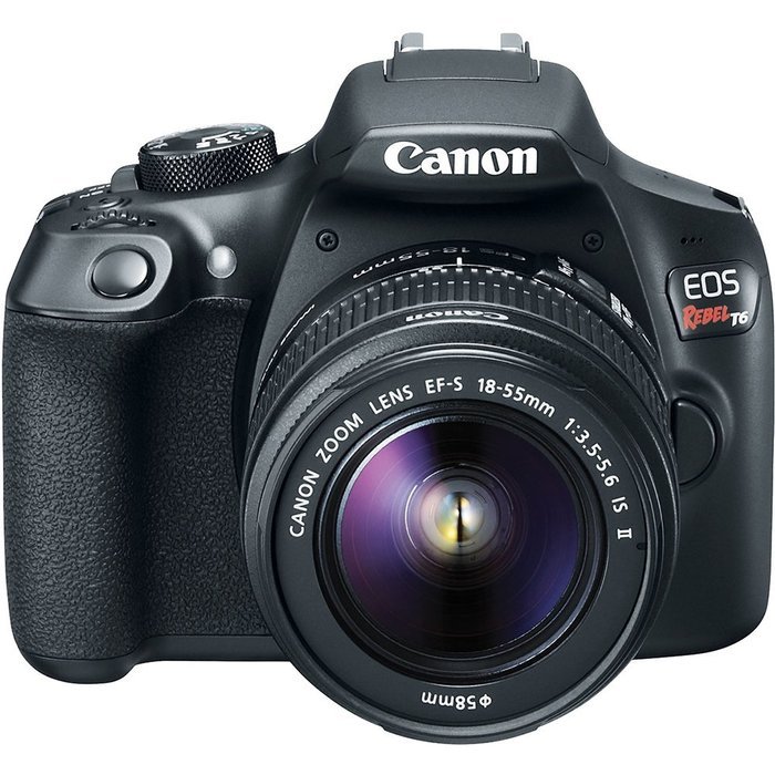 Canon EOS Rebel T6 Digital SLR Camera Kit with EF-S 18-55mm f/3.5-5.6 IS II Lens with Corel PaintShop Pro X8 Ultimate N9
