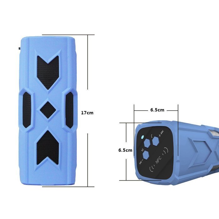 CNUALV Outdoor Sports Bluetooth Stereo Speaker Waterproof Wireless Speaker with Built-in 3600mAh Power Bank (... N5