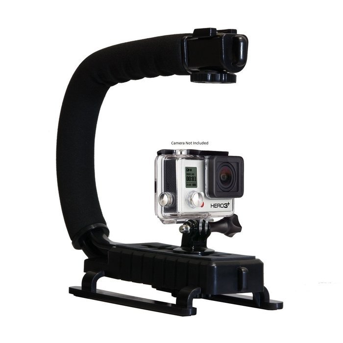 GoPro HERO4 Hero 4 Black Silver Enthusiast Accessories Bundle includes Head Helmet Mount + Stabilization Handle... N5
