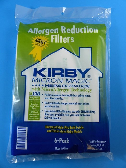 KIRBY VACUUM BAGS 6 Sentria UNIVERSAL F Style MICRON MAGIC Hepa