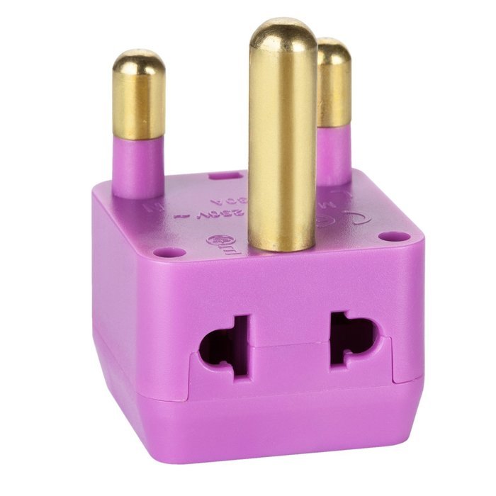 Yubi Power 2 in 1 Universal Travel Adapter with 2 Universal Outlets - Built in Surge Protector - 5 Pack - Black... N22