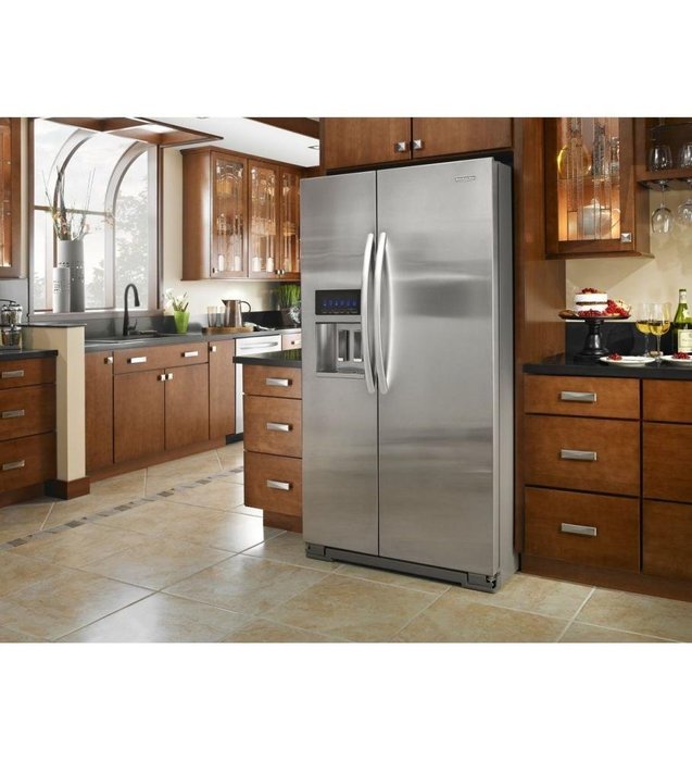 Kitchenaid KSF26C6XYY 35 1/2-Inch, 26 Cu. Ft. Standard-Depth Side-by-Side Refrigerator N4