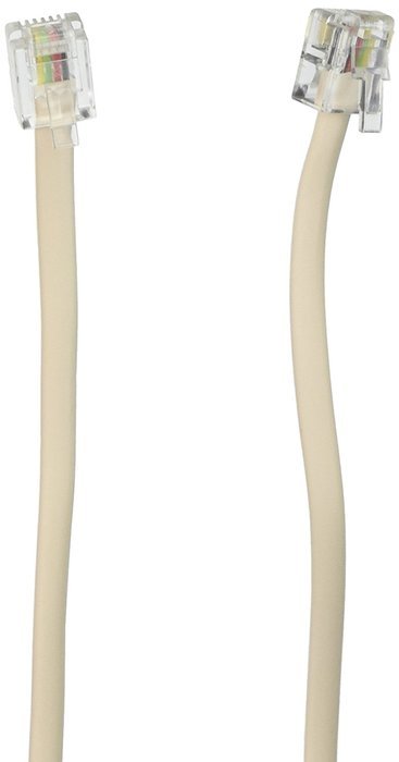 Belkin 25ft RJ11M/RJ11M Crossed Modular Patch Cord (Ivory) N2