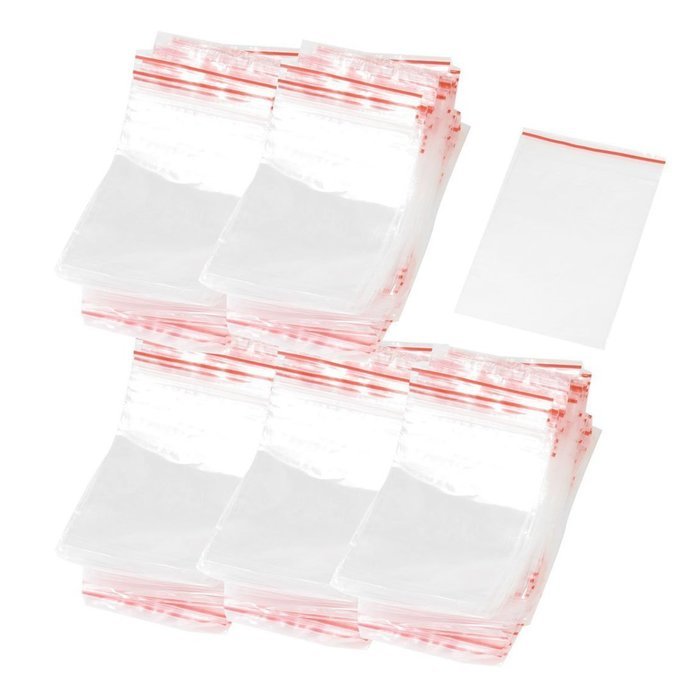 ziplock bag - SODIAL(R) 500 pieces 9cm x 6cm wholesale closure zipper closure plastic bag