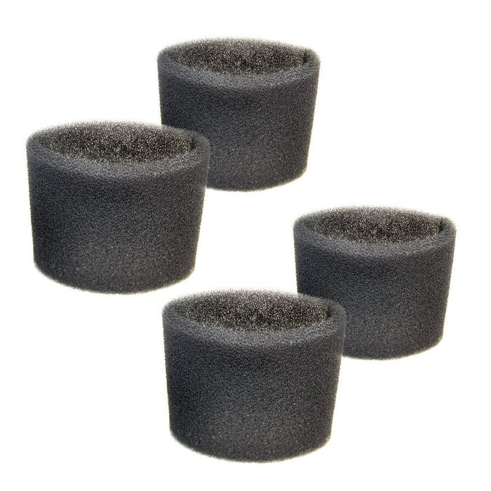HQRP 4-pack Foam Filter Sleeve for Shop-Vac 3150, 3200, 3225, 3332, 3332.5A, 3332.5B / 333-80-27, 3333.5, 3333...