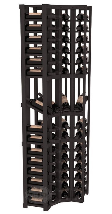 Wine Racks America Ponderosa Pine 4 Column Display Corner Cellar Kit. 13 Stains to Choose From! N12
