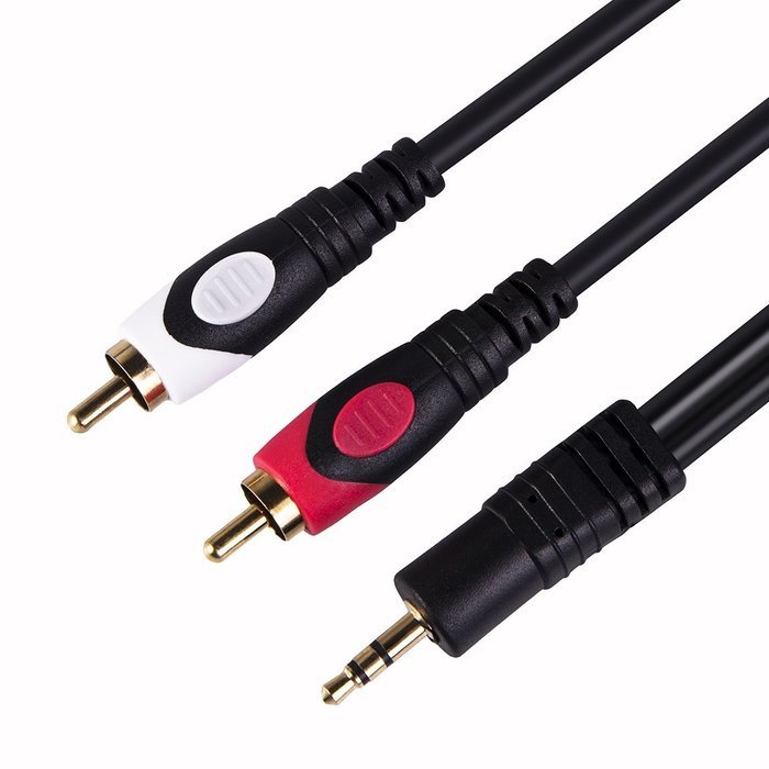 3.5mm to 2rca Stereo Audio Cable Gold Plated 3.5mm to 2RCA Audio Auxiliary Stereo Y Splitter Cable Male to Male... N7