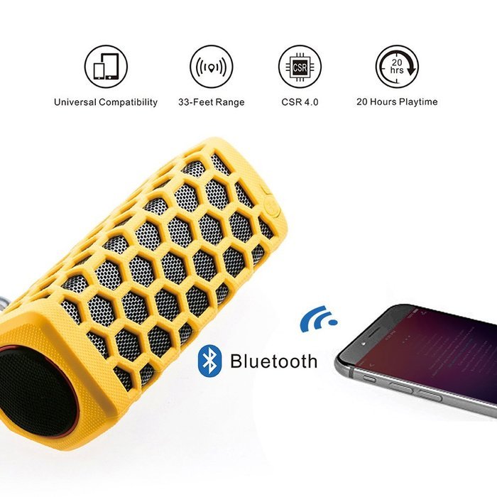 Portable Hi-fi Wireless Bluetooth Speaker Waterproof with Power Bank, Built-in 7000mAh Rechargeable Battery, 20... N20
