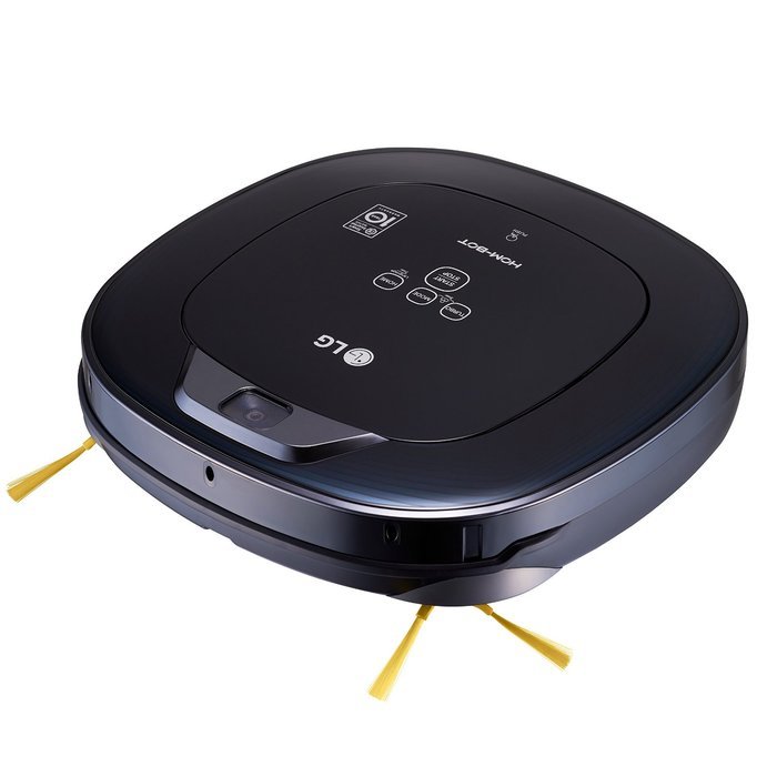 LG Hom-Bot Square Robotic Vacuum with Mop quietly cleans every corner of your home (VR65704LVM)